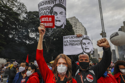 As Brazil tops 500K COVID-19 deaths, protests rage against President Jair Bolsonaro