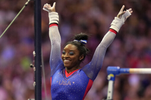 What pressure? Biles soars to lead at U.S. Olympic Trials