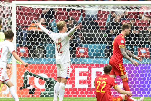 Dolberg scores 2, Denmark beats Wales 4-0 at Euro 2020