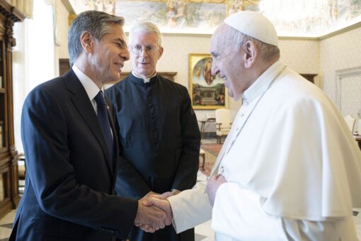 Pope voices ‘affection’ for Americans as he meets Blinken