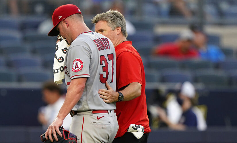Angels’ Dylan Bundy vomits during start at Yankee Stadium, leaves game
