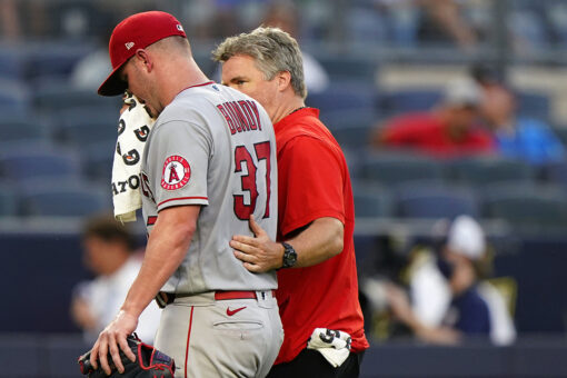 Angels’ Dylan Bundy vomits during start at Yankee Stadium, leaves game