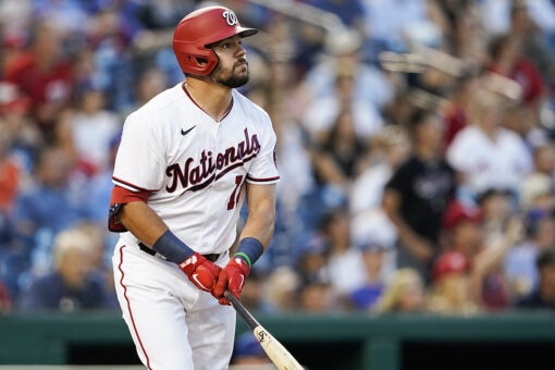Nats’ Schwarber hits 12th homer in 10 games, 25th of season