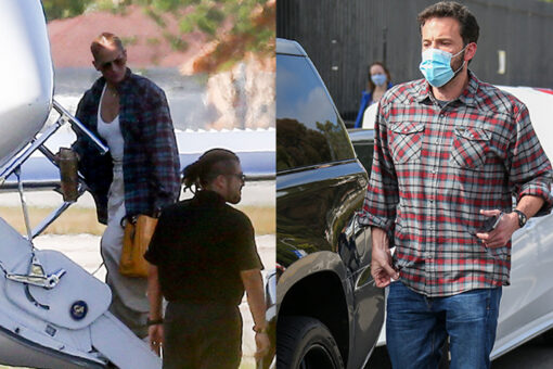 Jennifer Lopez wears what appears to be Ben Affleck’s shirt during outing