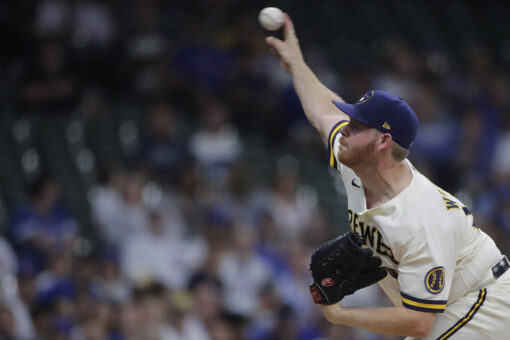 Woodruff excels, Brewers edge Cubs 2-1 for 7th straight win
