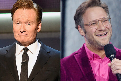 Conan O’Brien smokes pot on-air with Seth Rogen as late-night show comes to an end