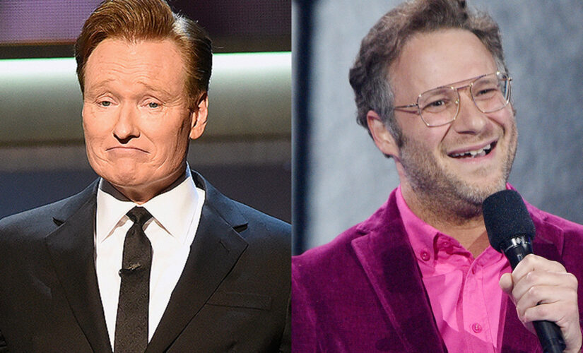 Conan O’Brien smokes pot on-air with Seth Rogen as late-night show comes to an end