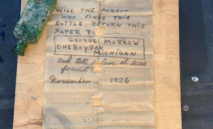 Michigan boat captain finds 95-year-old message in a bottle: ‘We were all in shock’