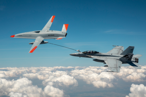 Boeing drone refuels Navy fighter jet for the first time