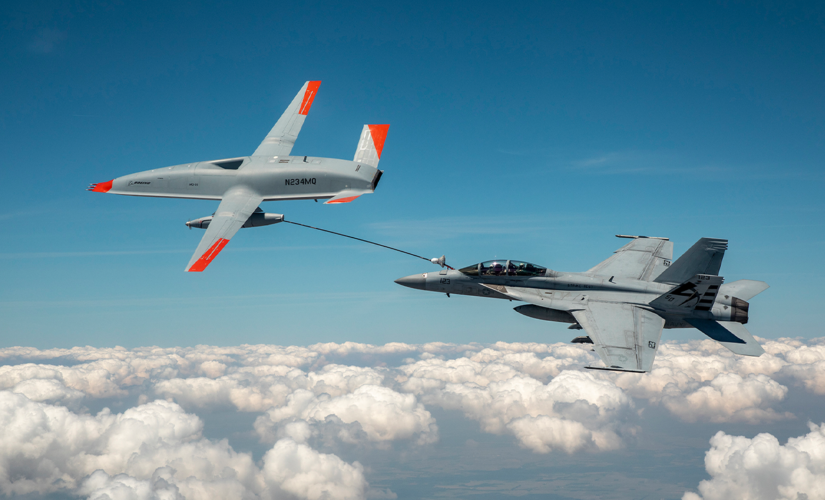 Boeing drone refuels Navy fighter jet for the first time