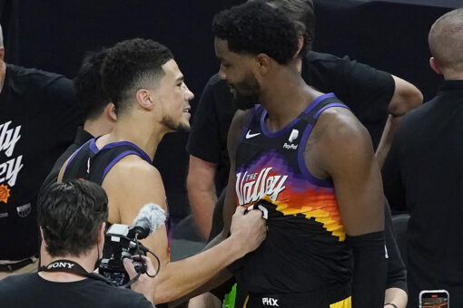 Suns’ Devin Booker scuffles with Clippers’ DeMarcus Cousins after game-winner