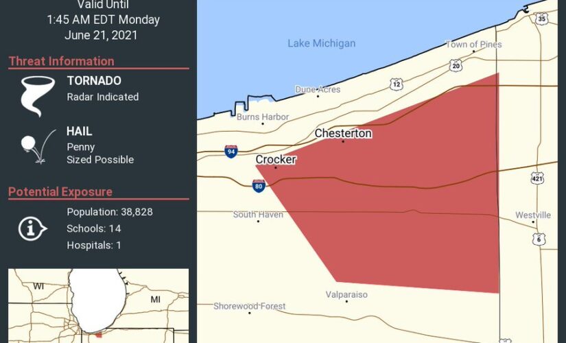 Tornado touches down in Chicago suburbs; damages homes, knocks out power