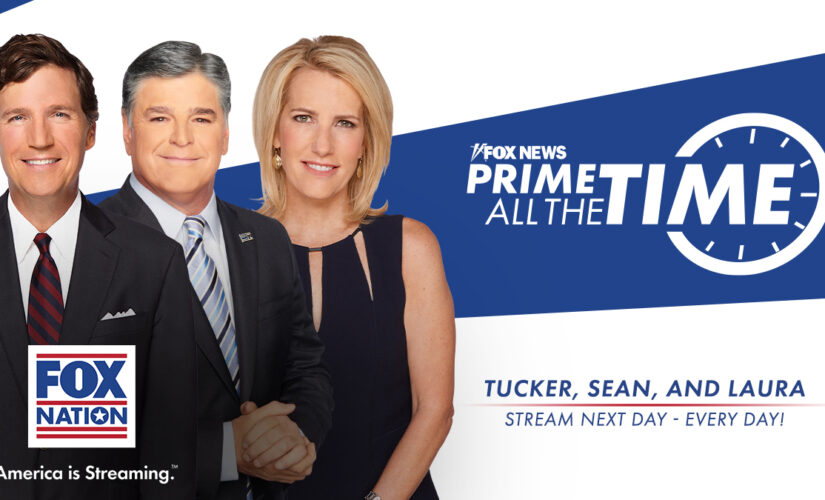 Episodes of Tucker, Hannity, Ingraham streaming now on Fox Nation with ‘Primetime All the Time’