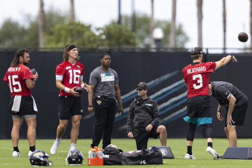Trevor Lawrence no lock as Jaguars’ starting quarterback yet, coach says