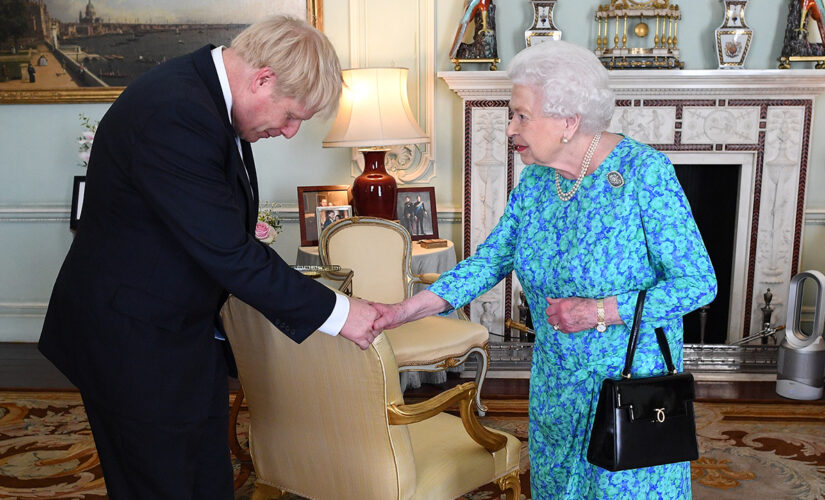 Queen Elizabeth meets Boris Johnson at Buckingham Palace for their first in-person audience since the pandemic