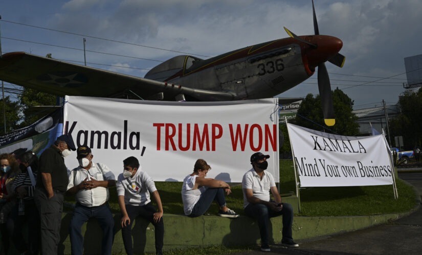Guatemala protesters display signs telling Harris to ‘mind your own business’