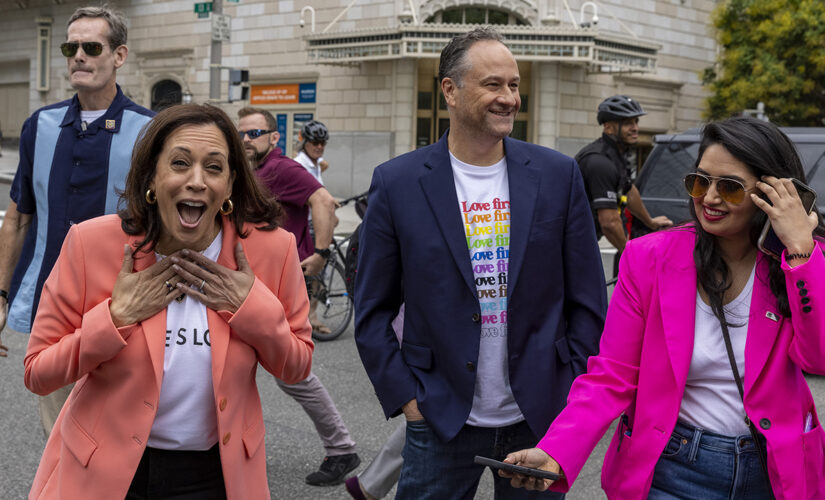 Kamala Harris becomes first sitting VP to join Pride march, calls for passage of GOP-opposed Equality Act