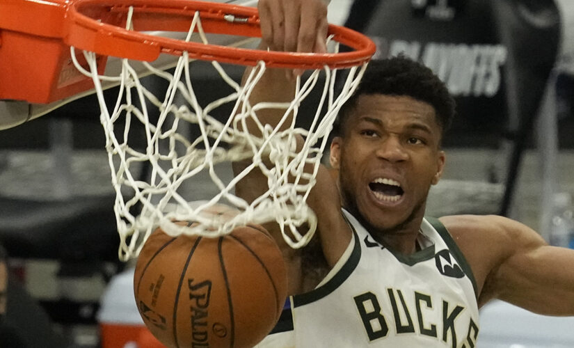 Bucks’ Giannis Antetokounmpo leads team with 34 points and one cellphone catch in Game 4 victory