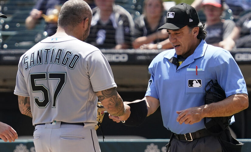 Mariners’ Hector Santiago is first to be ejected for allegedly using grip-enhancing substances