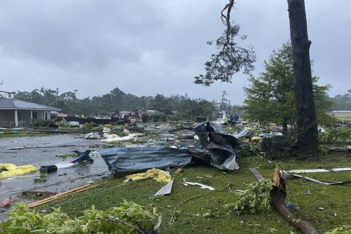 Claudette regaining strength after 13 killed in Alabama