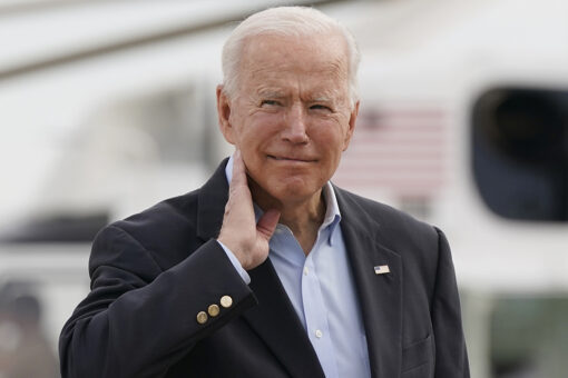 Biden swats cicada off neck before Europe trip: ‘Watch out’