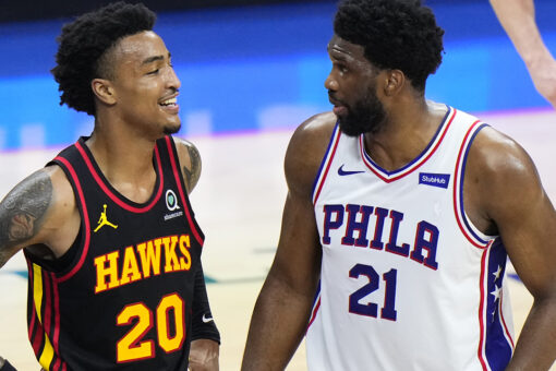 Hawks’ John Collins trolls 76ers’ Joel Embiid with T-shirt after Game 7 win