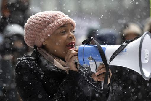 Justice Dems-backed candidate for Congress participated in defund the police rally
