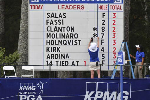 Salas leads Women’s PGA and sees brighter days post-pandemic