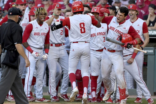 NC St, Texas, Tennessee, Arizona lock up CWS bids; Hogs out