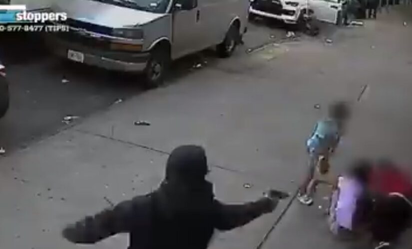 NYC gunman shoots alleged gang member in broad daylight while kids, 5 and 10, are trapped amid melee: sources