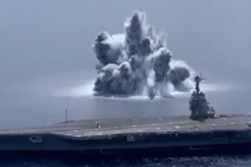 Navy explosion test for new aircraft carrier registers as minor earthquake in Florida
