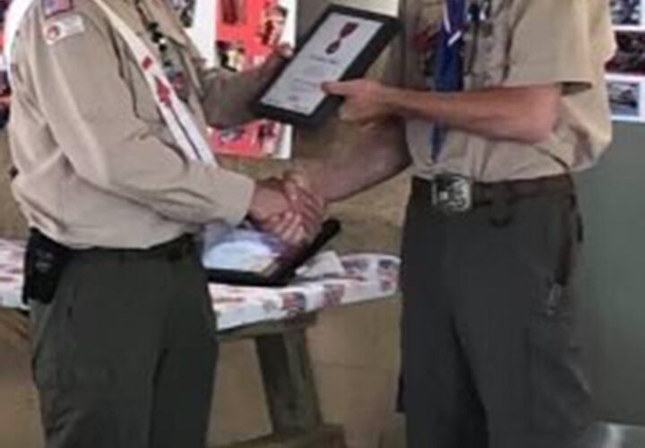Eagle Scout receives ‘Heroism Award’ for pulling woman from burning car