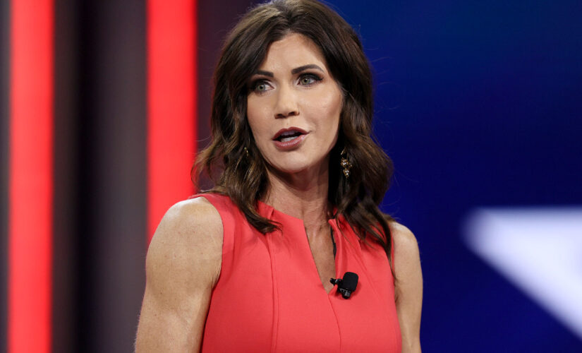 Noem visits Mount Rushmore, slams Biden administration for blocking fireworks