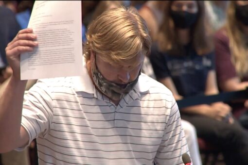 Virginia school board meeting explodes as members face backlash for suspension of Tanner Cross