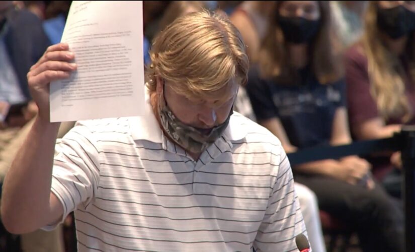 Virginia school board meeting explodes as members face backlash for suspension of Tanner Cross
