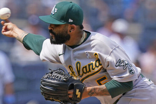 A’s Sergio Romo drops his pants, throws gear during umpire’s substance inspection