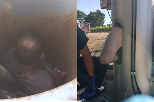 California man climbs inside farm equipment, gets trapped for 2 days