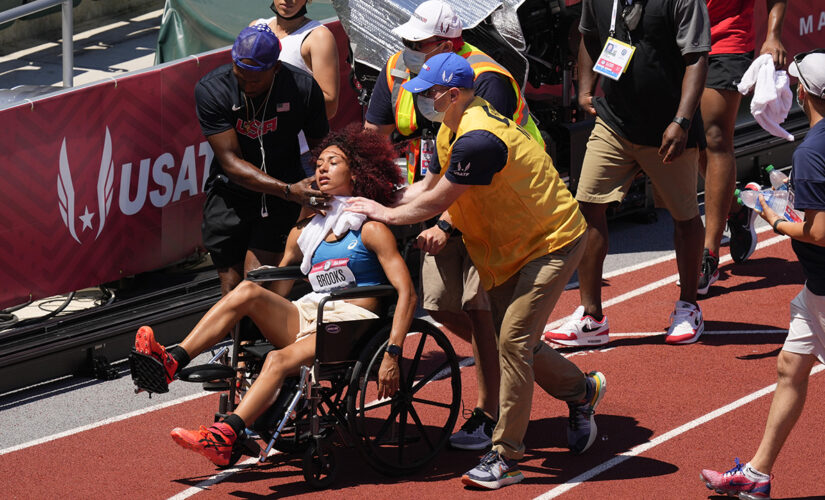 US heptathlete Taliyah Brooks faints, Olympic trials briefly halted as extreme heat plagues Pacific Northwest