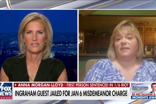 Indiana grandmother, first to be convicted in Capitol riot cases, avows nonviolence in Ingraham interview