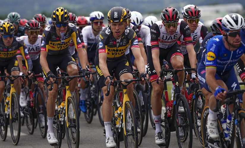 Tour de France sees 2 massive pileups as spectator causes initial crash with sign