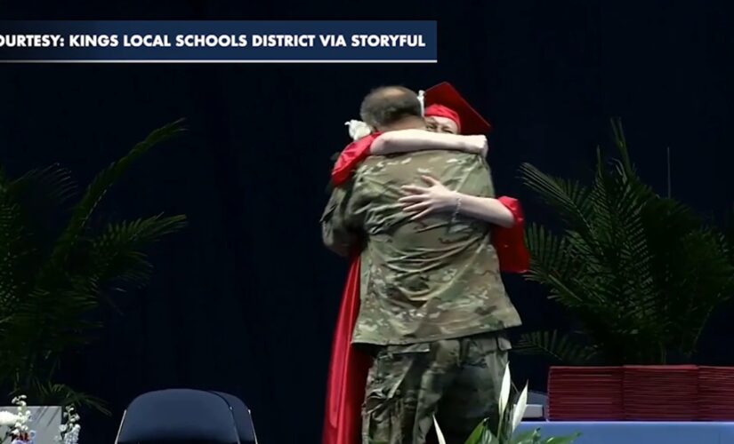 Air Force dad surprises daughter at graduation