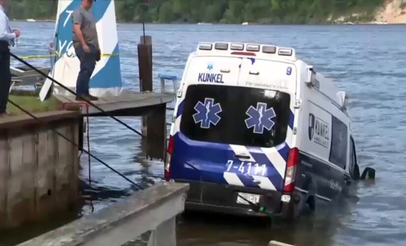 NY woman allegedly drives stolen ambulance into bay following police chase