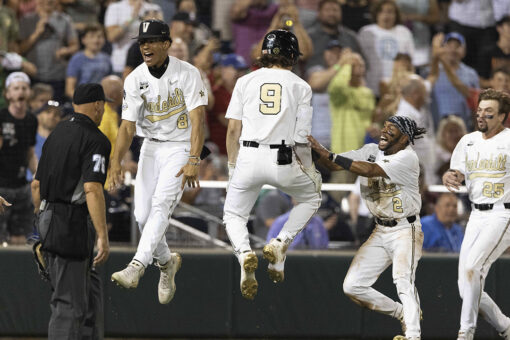 Vanderbilt eliminates Stanford on walk-off wild pitch to keep College World Series hopes alive