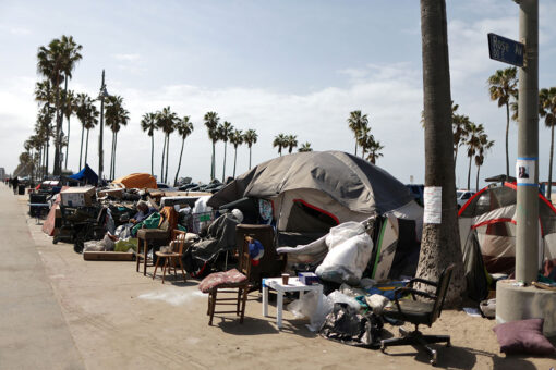 LA mayor tours Venice homeless camp, says he won’t get into ‘p—ing match’ with sheriff over crisis: report
