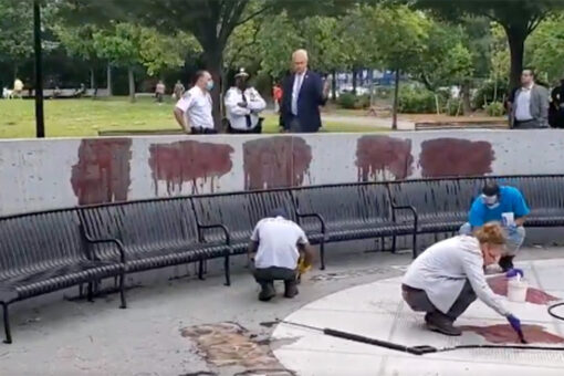 NYC Vietnam memorial vandalized with swastikas, veteran insults
