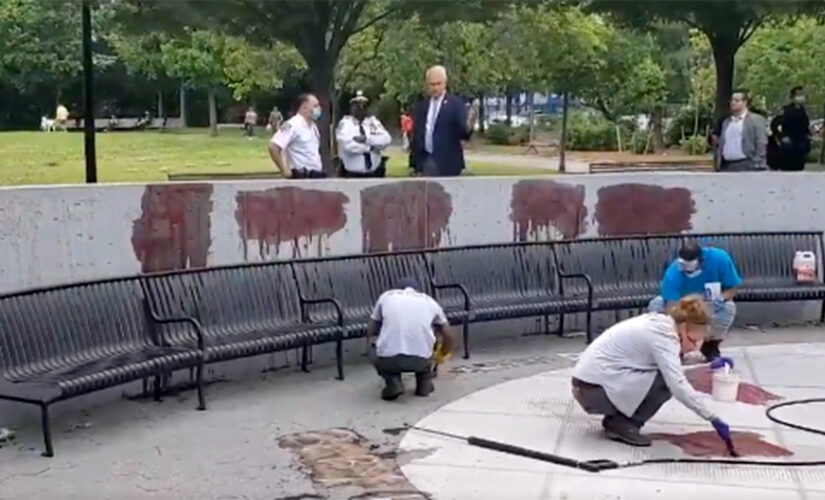 NYC Vietnam memorial vandalized with swastikas, veteran insults