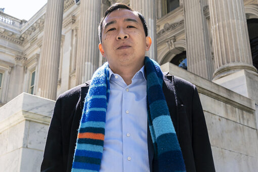 NYPD captains union endorses Yang for mayor over ex-cop Adams