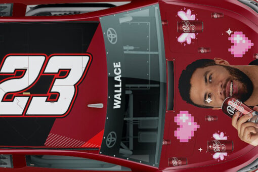 Bubba Wallace’s Dr. Pepper car will have his giant face on it at NASCAR’s Road America race