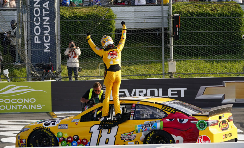 NASCAR: Kyle Busch wins Pocono Cup Series race with busted clutch