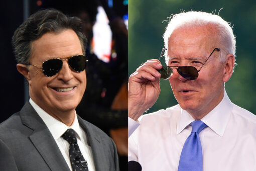 Stephen Colbert mocks Biden’s ‘Grandpa’s had it with your lip’ energy in clash with CNN reporter